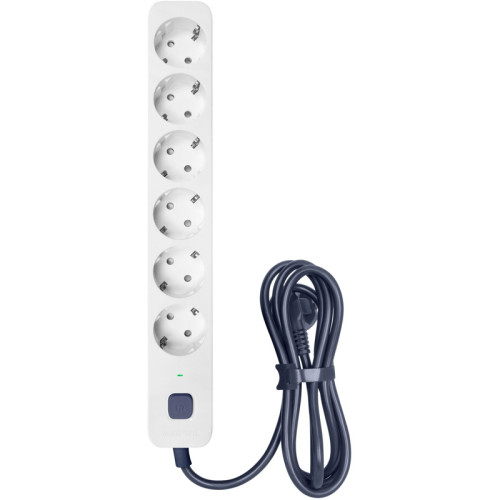 Фильтр-удлинитель PowerCom SP-06W 5.0M, 6 розеток, белый, 16А, 4кВт, 380Дж, защитные шторки, защита от КЗ, перегрузки, ВЧ и импульсных помех, кабель 3x1.5 мм2, ШхГхВ 338.5х50х40.2 мм, вес 0.82 кг./ Surge protector PowerCom SP-06W 5.0M, 6 sockets, white, 1 Фильтр-удлинитель PowerCom SP-06W 5.0M, 6 розеток, белый, 16А, 4кВт, 380Дж, защитные шторки, защита от КЗ, перегрузки, ВЧ и импульсных помех, кабель 3x1.5 мм2, ШхГхВ 338.5х50х40.2 мм, вес 0.82 кг./ Surge protector PowerCom SP-06W 5.0M, 6 sockets, white, 1