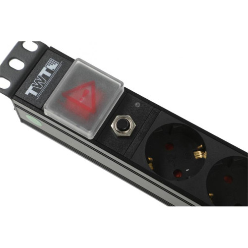 Блок распределения питания Lanmaster TWT-PDU19-10A8P гор.размещ. 8xSchuko базовые 10A