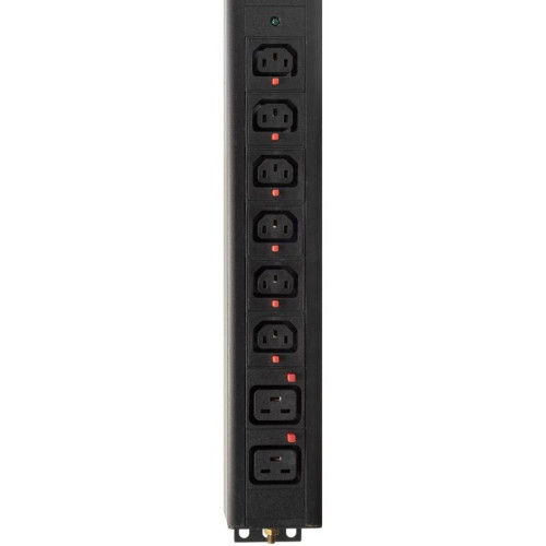 Блок распределения питания Powercom PDU-32AV24-18C3-6C9-3P верт.размещ. 18xC13 6xC19 3x32A IEC 60309 2м