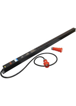 Блок распределения питания Powercom PDU-32AVMS24-18C3-6C9-3P верт.размещ. 18xC13 6xC19 с сетевым мониторингом 3x32A EN 60309 2м