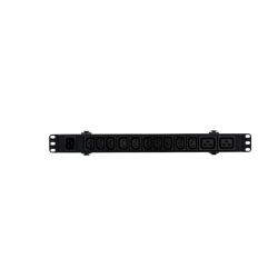 БРП Uniprom, базовый, 1U, 240В, 1Ф, 16A, 10xC13 2xC19, 2м кабель, IEC320 C20