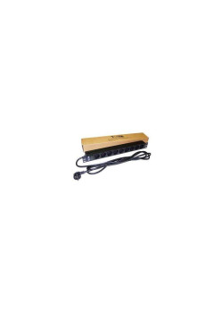 Блок распределения питания Lanmaster TWT-PDU19-16A9P-3.0 гор.размещ. 9xSchuko базовые 16A Schuko 3м