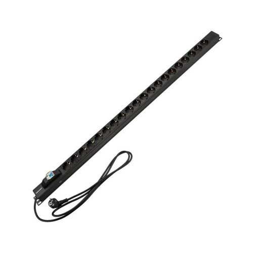 Блок распределения питания Rexant 04-0201-2 верт.размещ. 20xCEE7/4 базовые 16A CEE7/7 2м