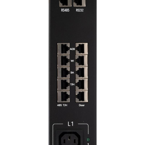 Блок распределения питания Powercom PDU-32AVMS24-18C3-6C9-3P верт.размещ. 18xC13 6xC19 с сетевым мониторингом 3x32A EN 60309 2м