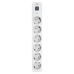 Фильтр-удлинитель PowerCom SP-06W 5.0M, 6 розеток, белый, 16А, 4кВт, 380Дж, защитные шторки, защита от КЗ, перегрузки, ВЧ и импульсных помех, кабель 3x1.5 мм2, ШхГхВ 338.5х50х40.2 мм, вес 0.82 кг./ Surge protector PowerCom SP-06W 5.0M, 6 sockets, white, 1 Фильтр-удлинитель PowerCom SP-06W 5.0M, 6 розеток, белый, 16А, 4кВт, 380Дж, защитные шторки, защита от КЗ, перегрузки, ВЧ и импульсных помех, кабель 3x1.5 мм2, ШхГхВ 338.5х50х40.2 мм, вес 0.82 кг./ Surge protector PowerCom SP-06W 5.0M, 6 sockets, white, 1