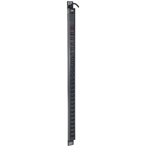 ITK PDU верт. 33U 1ф 32А 20 роз. C13 6 C19 каб. 3м IEC60309