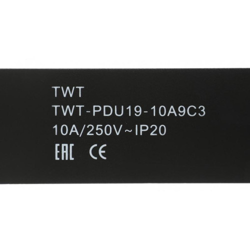 Блок распределения питания Lanmaster TWT-PDU19-10A9C3 гор.размещ. 9xC13 базовые 10A без вилки