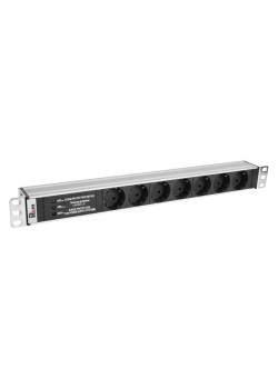 Блок распределения питания Rem Rem-10 R-10-7S-FI-440-Z гор.размещ. 7xSchuko базовые 10A без вилки