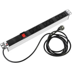 Блок распределения питания Rem R-16-9C13-V-440-3 гор.размещ. 9xC13 базовые 16A Schuko 3м