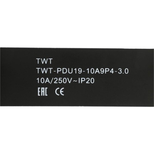 Блок распределения питания Lanmaster TWT-PDU19-10A9P4-3.0 гор.размещ. 9xSchuko базовые 10A C14 3м
