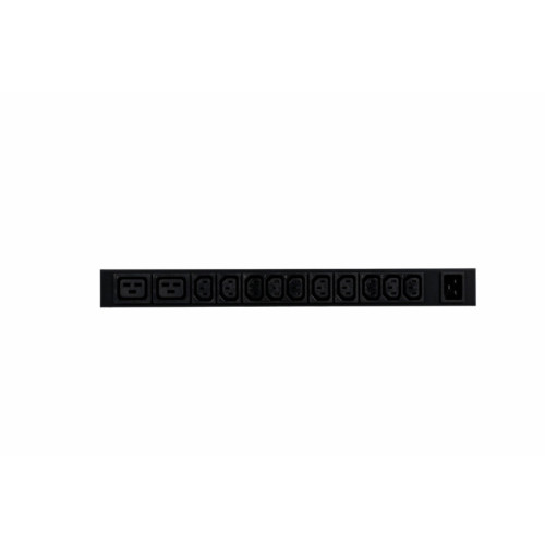 БРП Uniprom, с мониторингом, 1U, 240В, 1Ф, 16A, 10xC13 2xC19, 2м, IEC320 C20