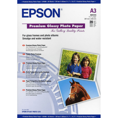 Бумага/ Epson Premium Glossy Photo Paper A3