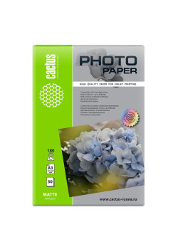 Фотобумага Cactus CS-MA318050 A3/180г/м2/50л./белый матовое для струйной печати