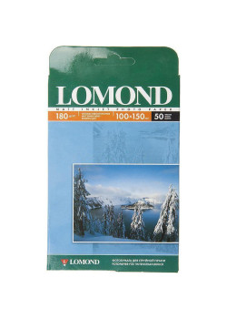 Фотобумага Lomond 0102063 10x15/180г/м2/50л./белый матовое для струйной печати