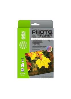 Фотобумага Cactus CS-MA523050 A5/230г/м2/50л./белый матовое для струйной печати
