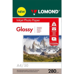 Фотобумага Lomond 0102096 A4/280г/м2/50л./белый глянцевое для струйной печати
