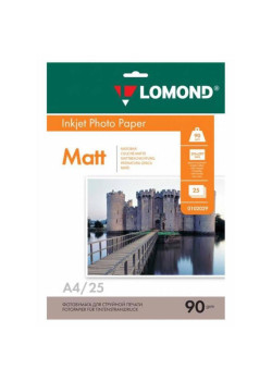 Фотобумага Lomond 0102029 A4/90г/м2/25л./белый матовое для струйной печати