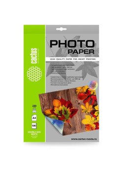 Фотобумага Cactus CS-MA4220100DS A4/220г/м2/100л./белый матовое/матовое для струйной печати