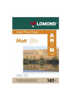 Фотобумага Lomond 0102073 A4/140г/м2/25л./белый матовое для струйной печати