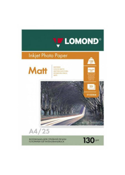 Фотобумага Lomond 0102039 A4/130г/м2/25л./белый матовое/матовое для струйной печати