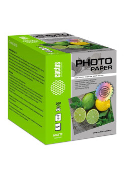 Фотобумага Cactus CS-MA6200500 A6/200г/м2/500л./белый матовое для струйной печати
