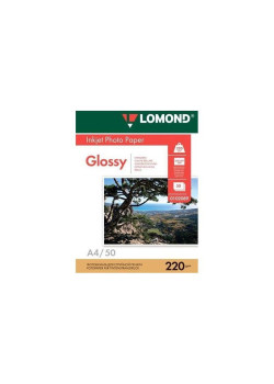 Фотобумага Lomond 0102089 A4/220г/м2/50л./белый глянцевое/глянцевое для струйной печати