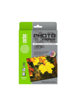 Фотобумага Cactus CS-MA6230100 10x15/230г/м2/100л./белый матовое для струйной печати