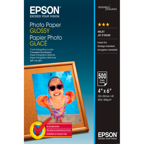 Бумага/ Epson Photo Paper 10x15 500 sheet