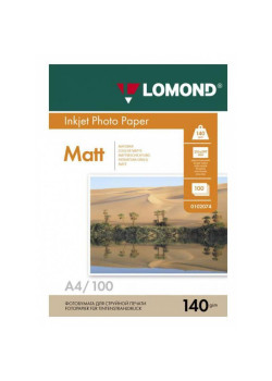 Фотобумага Lomond 0102074 A4/140г/м2/100л./белый матовое для струйной печати