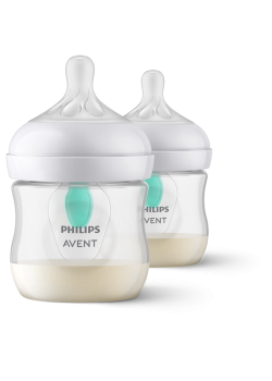 Бутылочка Avent/ Бутылочка для кормления c клапаном AirFree 125 мл, 2 шт, серия NATURAL Response, пластик