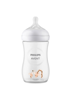 Бутылочка Avent/ Бутылочка для кормления 260 мл, NATURAL, средний поток, от 1 мес