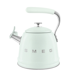 Чайник SMEG, стиль 50-х г.г., со свистком, 2.3 л, индикация уровня воды, цвет пастельный зеленый