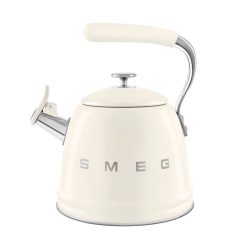 Чайник SMEG, стиль 50-х г.г., со свистком, 2.3 л, индикация уровня воды, цвет кремовый