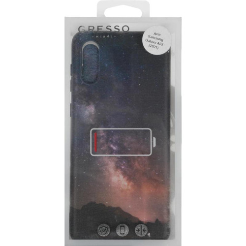 Чехол (клип-кейс) Gresso для Samsung Galaxy A02 Meridian черный (GR17AAAE8923)