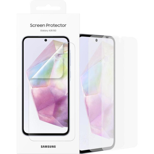 Защитная пленка для экрана Samsung прозрачный для Samsung Galaxy A35 прозрачная 2шт. (EF-UA356CTEGRU) Защитная пленка для экрана Samsung прозрачный для Samsung Galaxy A35 прозрачная 2шт. (EF-UA356CTEGRU)