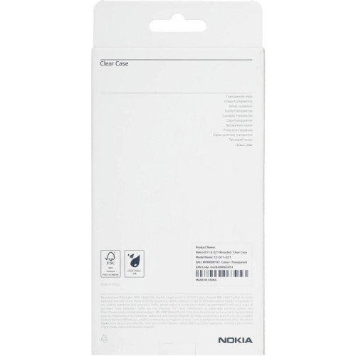 Чехол (клип-кейс) Nokia для Nokia G11/G21 Clear Case прозрачный (8P00000192)