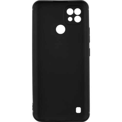 Чехол (клип-кейс) BoraSCO для Realme C21 Silicone Case черный (матовый) (40041)