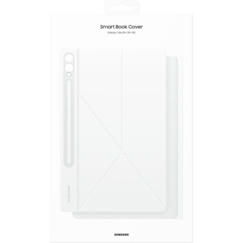 Чехол Samsung для Samsung Galaxy Tab S9+/S9 FE+/S10+ Smart Book Cover поликарбонат/полиуретан белый (EF-BX810PWEGRU)