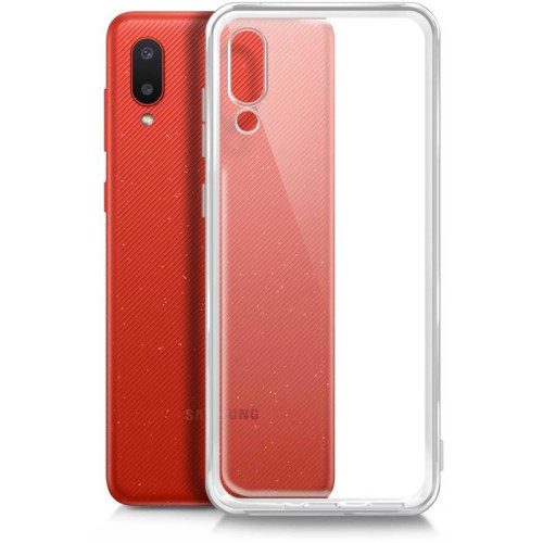 Чехол (клип-кейс) BoraSCO для Samsung Galaxy A02 Silicone Case прозрачный (39905)