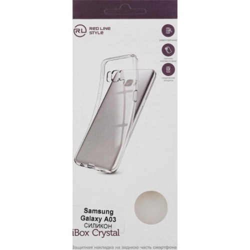 Чехол (клип-кейс) Redline для Samsung Galaxy A03 iBox Crystal прозрачный (УТ000029855)