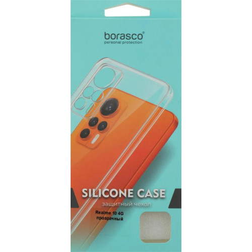 Чехол (клип-кейс) BoraSCO для Realme 10 4G 71180 прозрачный