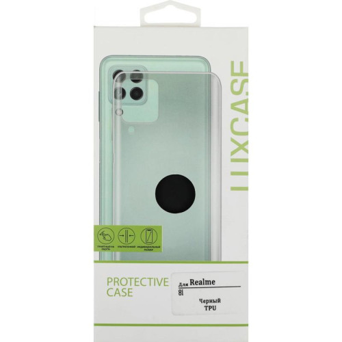 Чехол (клип-кейс) для Realme 8i LuxCase черный (62348)