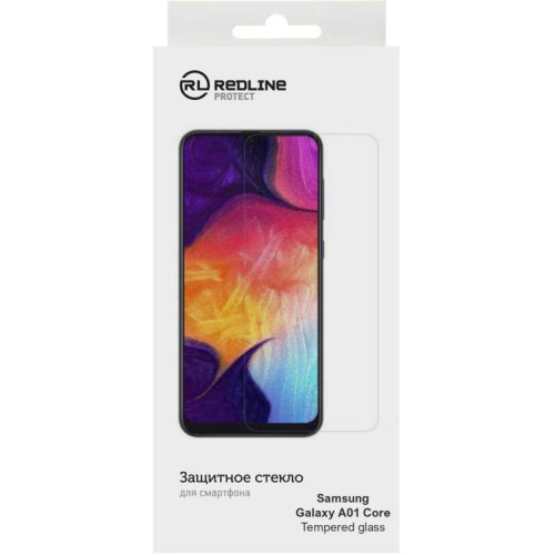 Защитное стекло для экрана Redline для Samsung Galaxy A01 Core прозрачная 1шт. (УТ000021703) Защитное стекло для экрана Redline для Samsung Galaxy A01 Core прозрачная 1шт. (УТ000021703)