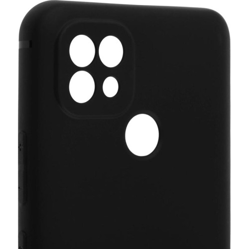 Чехол (клип-кейс) BoraSCO для Realme C21 Silicone Case черный (матовый) (40041)