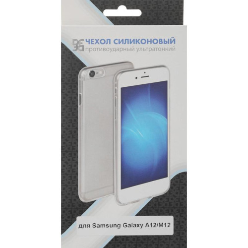 Чехол (клип-кейс) DF для Samsung Galaxy A12/M12 sCase-109 прозрачный (DF SCASE-109)