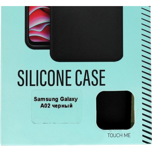 Чехол (клип-кейс) BoraSCO для Samsung Galaxy A02 Silicone Case черный (39906)