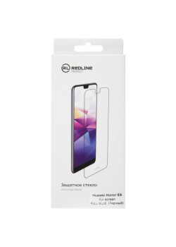 Защитное стекло для экрана Redline черный для Huawei Honor 8A/8A pro/U6 2019 1шт. (УТ000017075)