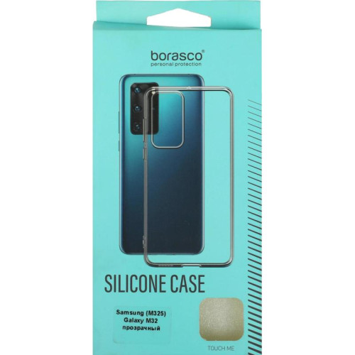 Чехол (клип-кейс) BoraSCO для Samsung Galaxy M32 Silicone Case прозрачный (40349)