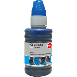-/ Чернила Cactus CS-GI490CB GI-490 голубой 100мл для Canon Pixma G1400/G2400/G3400