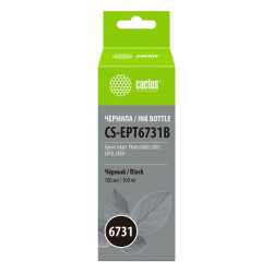 -/ Чернила Cactus CS-EPT6731B T6731 черный 100мл для Epson L800/L810/L850/L1800